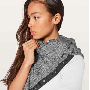 LULULEMON VINYASA SCARF * RULU - SPACE DYE CAMO SEAL GREY DEEP COAL - NWOT